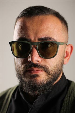 Calvin Klein Jeans CKJ 821S 310 55 Erkek Dikdörtgen Yeşil Kemik Güneş Gözlüğü