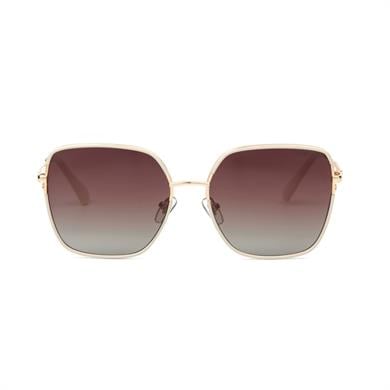 Despada Ds 2292 C3 58 Kadın Kare Gold Metal Güneş Gözlüğü