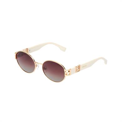Despada Ds 2313 C4 56 Kadın Oval Gold Metal Güneş Gözlüğü