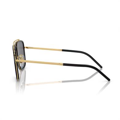 Dolce Gabbana DG 2220 0281 57 Erkek Kare Gold Metal Güneş Gözlüğü