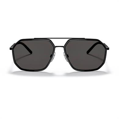 Dolce Gabbana DG 2285 110687 60 Erkek Siyah Metal Pilot Güneş Gözlüğü