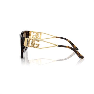 Dolce Gabbana DG 4446B 50273 53 Kadın Kare Kırçıllı Kahverengi Kemik Güneş Gözlüğü