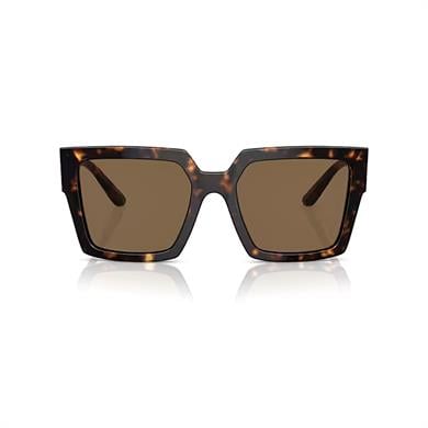 Dolce Gabbana DG 4446B 50273 53 Kadın Kare Kırçıllı Kahverengi Kemik Güneş Gözlüğü