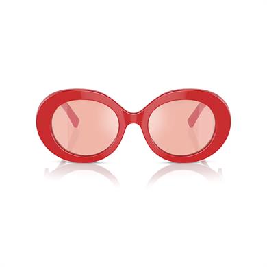 Dolce Gabbana DG 4448 3088E4 51 Kadın Oval Kırmızı Kemik Güneş Gözlüğü
