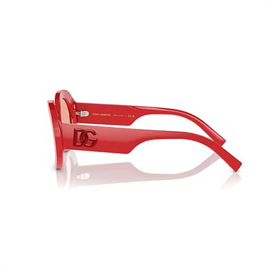 Dolce Gabbana DG 4448 3088E4 51 Kadın Oval Kırmızı Kemik Güneş Gözlüğü