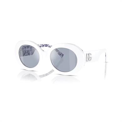 Dolce Gabbana DG 4448 337155 51 Kadın Oval Beyaz Kemik Güneş Gözlüğü