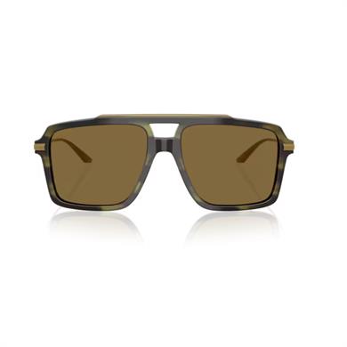 Dolce Gabbana DG 4477 3447S7 56 Erkek Pilot Kırçıllı Yeşil Kobine Güneş Gözlüğü