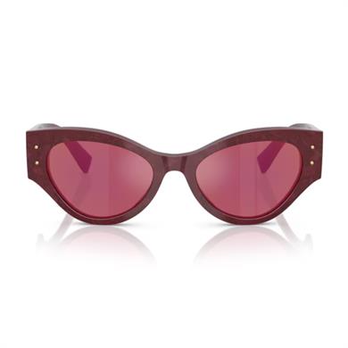 Dolce Gabbana DG 4480 3442D0 53 Kadın Kelebek Bordo Kemik Güneş Gözlüğü