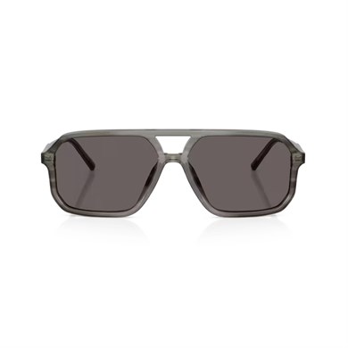Dolce Gabbana DG 4541 347987 59 Erkek Pilot Çizgili Şeffaf Gri Kemik Güneş Gözlüğü