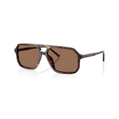 Dolce Gabbana DG 4541 50273 59 Erkek Pilot Kırçıllı Kahverengi Kemik Güneş Gözlüğü