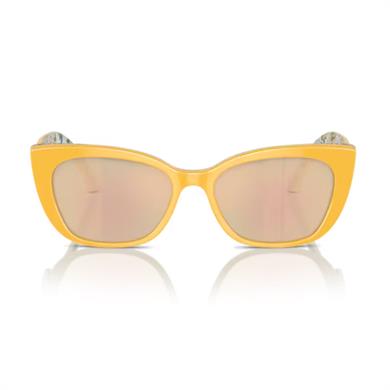 Dolce Gabbana DX 4427 34437J 49 Çocuk Cat Eye Sarı Kemik Güneş Gözlüğü