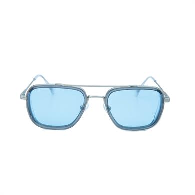 Eloi 1869 06 52 Unisex Dikdörtgen Gri Metal Güneş Gözlüğü