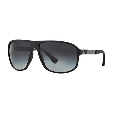 Emporio Armani EA 4029 50638G 64 Erkek Siyah Dikdörtgen Güneş Gözlüğü
