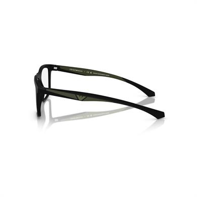 Emporio Armani EA 4235 50011W 55 Erkek Dikdörtgen Siyah Kemik Güneş Gözlüğü