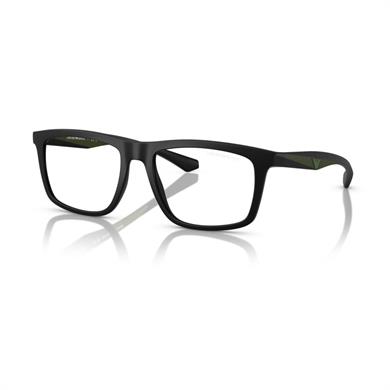 Emporio Armani EA 4235 50011W 55 Erkek Dikdörtgen Siyah Kemik Güneş Gözlüğü