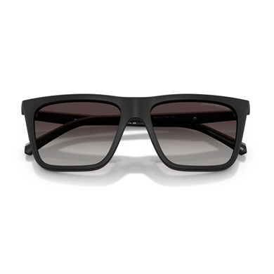 Emporio Armani EA 4258 50011W 54 Erkek Kare Aynalı Klipsli Siyah Kemik Güneş Gözlüğü