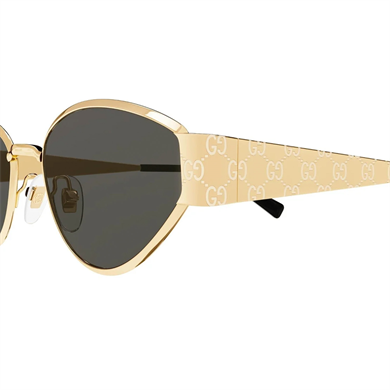 Gucci GG 1853S 001 55 Kadın Cat Eye Gold Metal Güneş Gözlüğü