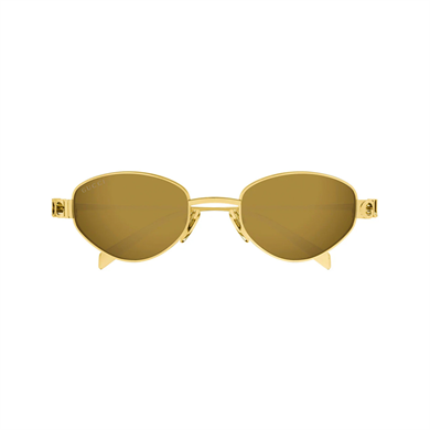 Gucci GG 1935S 003 47 Kadın Oval Gold Metal Güneş Gözlüğü