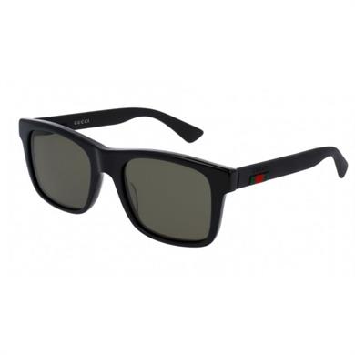 Gucci GG 0008S 001 53 Unisex Oval Siyah Kemik Güneş Gözlüğü
