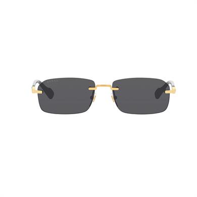 Gucci GG 1221S 001 56 Unisex Altın Çerçevesiz Güneş Gözlüğü