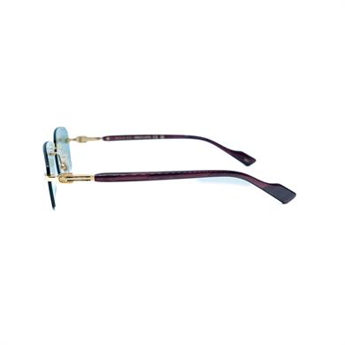 Gucci GG 1221S 003 56 Unisex Dikdörtgen Gold Metal Güneş Gözlüğü