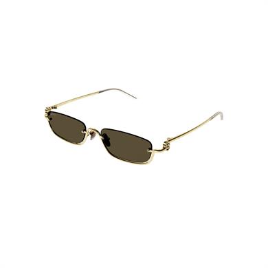 Gucci GG 1278S 001 55 Kadın Dikdörtgen Gri Metal Güneş Gözlüğü