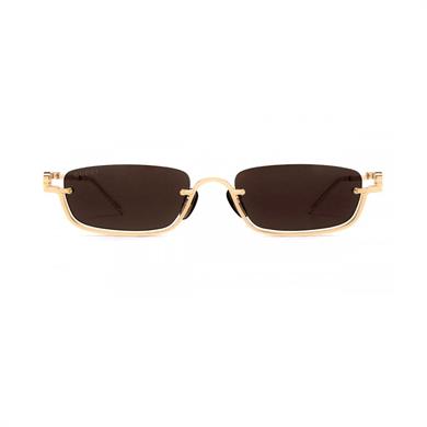 Gucci GG 1278S 001 55 Kadın Dikdörtgen Gri Metal Güneş Gözlüğü