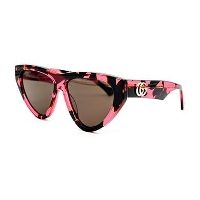 Gucci GG 1333S 003 58 Kadın Cat Eye Pembe Güneş Gözlüğü