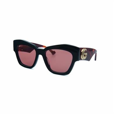 Gucci GG 1422S 005 55 Kadın Cat Eye Füme Kemik Güneş Gözlüğü