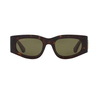 Gucci GG 1664S 002 51 Kadın Dikdörtgen Kırçıllı Kahverengi Güneş Gözlüğü