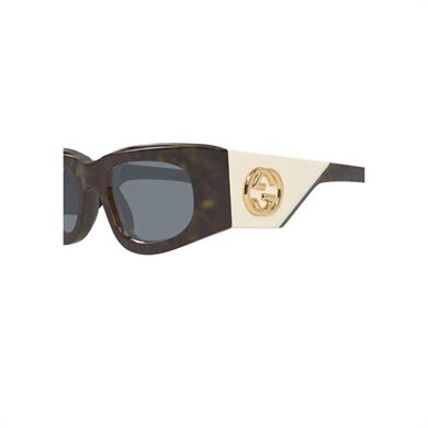 Gucci GG 1664S 003 51 Kadın Kare Kırçıllı Kahverengi Kemik Güneş Gözlüğü