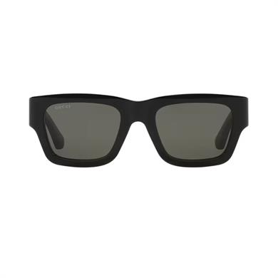Gucci GG 1668S 001 52 Unisex Kare Siyah Kemik Güneş Gözlüğü