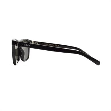 Gucci GG 1671S 005 53 Unisex Oval Siyah Kemik Güneş Gözlüğü