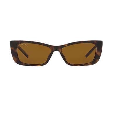 Gucci GG 1681S 004 53 Kadın Cat Eye Kırçıllı Kahverengi Kemik Güneş Gözlüğü