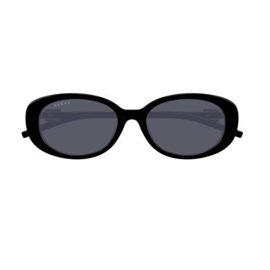Gucci GG 1684SA 001 55  Kadın Oval Siyah Kemik Güneş Gözlüğü