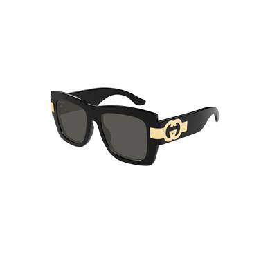 Gucci GG 1688S 001 54 Kadın Kare Siyah Kemik Güneş Gözlüğü