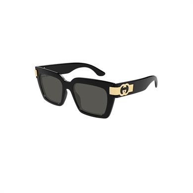 Gucci GG 1689S 001 54 Kadın Kare Siyah Kemik Güneş Gözlüğü