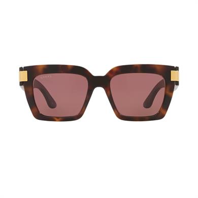 Gucci GG 1689S 002 54 Kadın Kare Kırçıllı Kahverengi Kemik Güneş Gözlüğü
