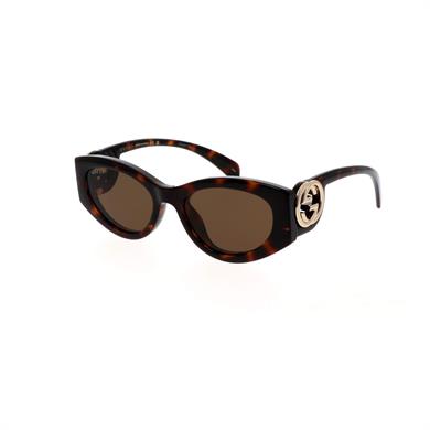 Gucci GG 1691S 002 54 Kadın Cat Eye Kırçıllı Kahverengi Kemik Güneş Gözlüğü