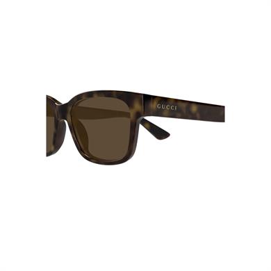 Gucci GG 1716S 002 54 Unisex Kare Kırçıllı Kahverengi Kemik Güneş Gözlüğü