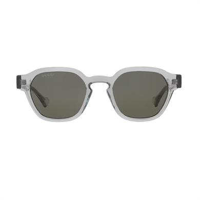 Gucci GG 1730S 004 50 Unisex Oval Şeffaf Kemik Güneş Gözlüğü