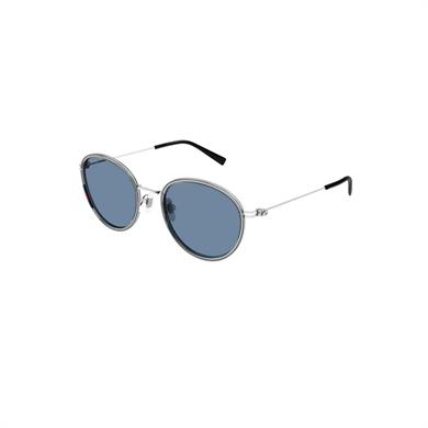 Gucci GG 1849S 003 51 Unisex Oval Gri Metal Güneş Gözlüğü