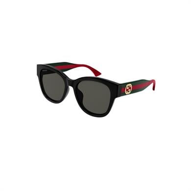 Gucci GG 1866SK 001 56 Unisex Geometrik Siyah Kemik Güneş Gözlüğü