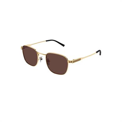 Gucci GG 1876S 002 50 Unisex Kare Gold Metal Güneş Gözlüğü