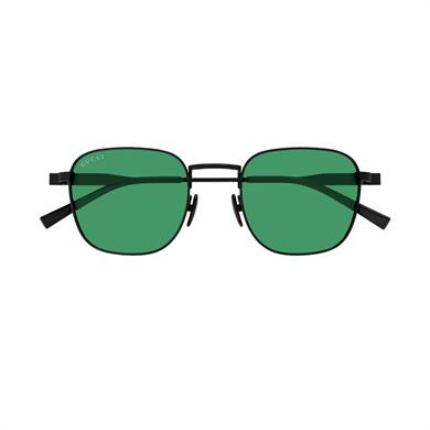 Gucci GG 1876S 004 50 Unisex Kare Siyah Metal Güneş Gözlüğü