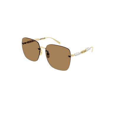 Gucci GG 1923SA 003 63 Unisex Kare Gold Metal Güneş Gözlüğü