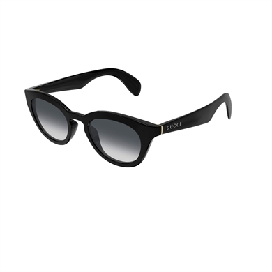 Gucci GG 1934S 001 47 Unisex Oval Degrade Siyah Kemik Güneş Gözlüğü