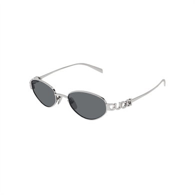 Gucci GG 1935S 001 47 Kadın Oval Gümüş Metal Güneş Gözlüğü