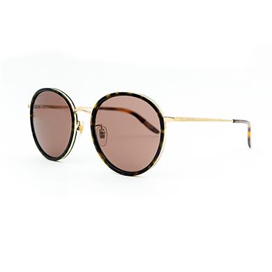 Gucci GG 0677SK 002 55 Kadın Kahverengi Oval Güneş Gözlüğü