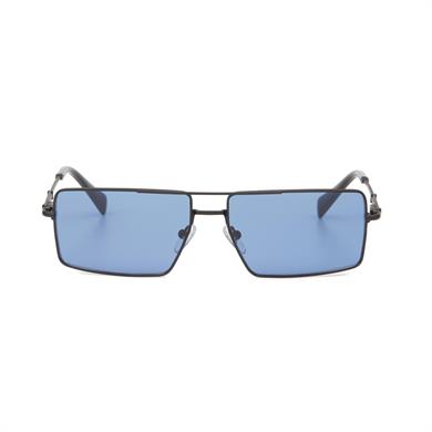 Hermossa Hm 1630 C4 58 Unisex Dikdörtgen Füme Metal Güneş Gözlüğü